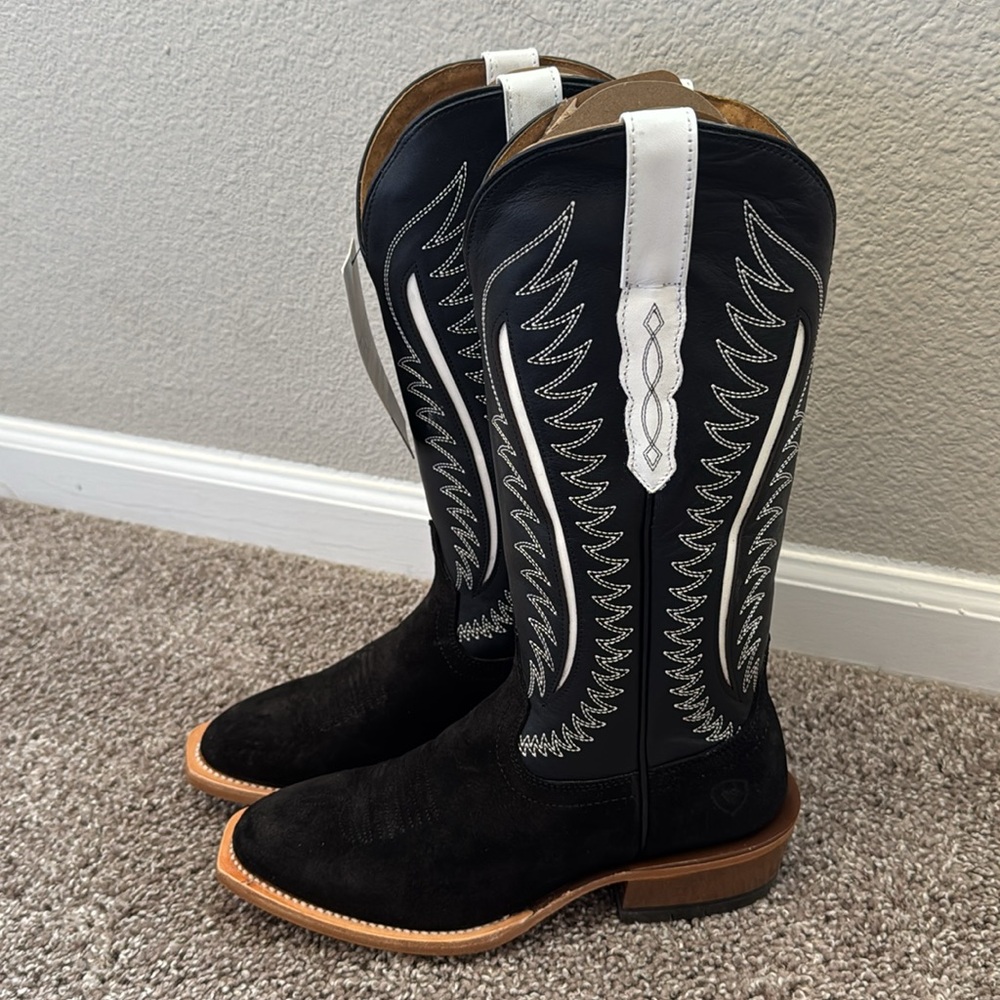 Ariat Futurity Limited Western Boot Black Suede - Picture 3 of 6